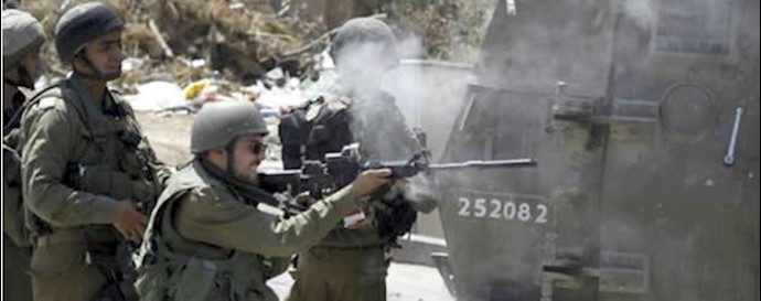   شلیک سربازان اسرائیلی به  مردم فلسطین 