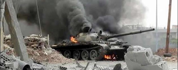 انهدام تانکهای رژیم اسد توسط رزمندگان سوریه