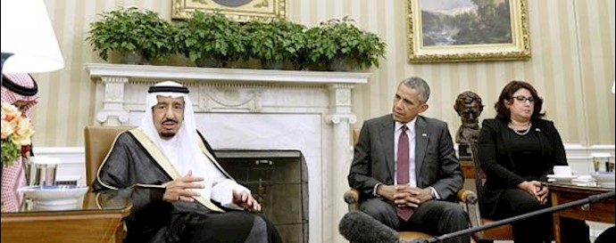 دیدار ملک سلمان پادشاه عربستان و باراک اوباما در کاخ سفید