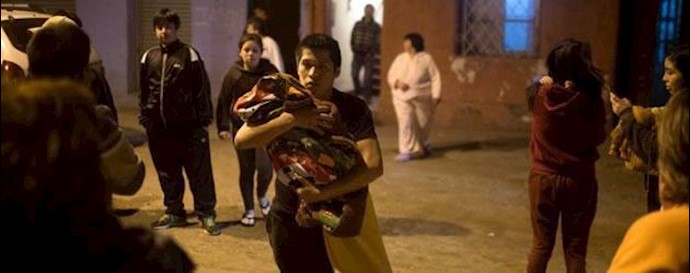 زلزله شیلی و تخلیه سواحل توسط مردم