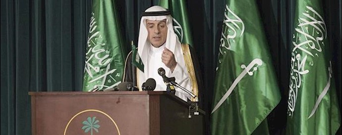 کنفرانس مطبوعاتی عادل الجبیر  وزیر خارجه عربستان 