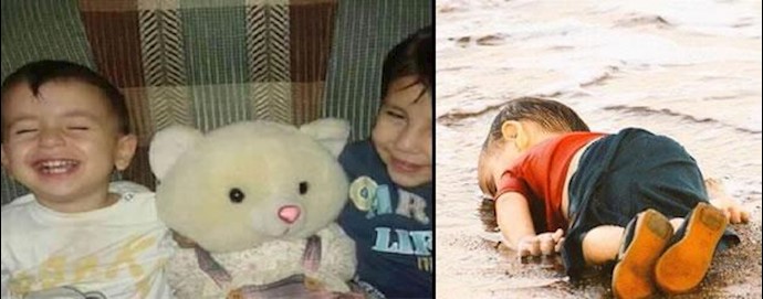 تحویل پیکر آیلان کردی کودک سه ساله سوری به همراه برادر 5ساله‌اش به خانواده﻿اش