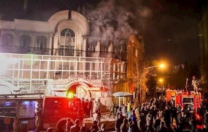 آتش زدن سفارت عربستان