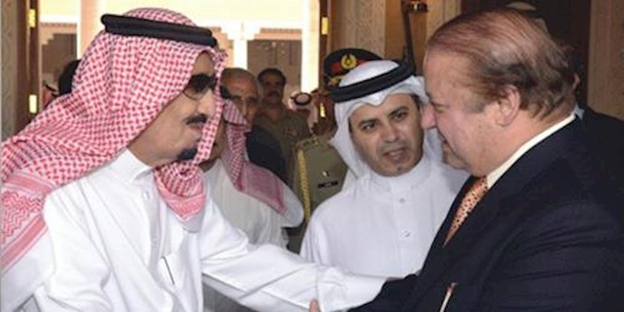 نواز شریف نخست‌وزیر پاکستان - ملک سلمان پادشاه عربستان - آرشيو