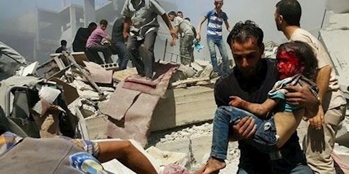 بمباران مردم سوریه 