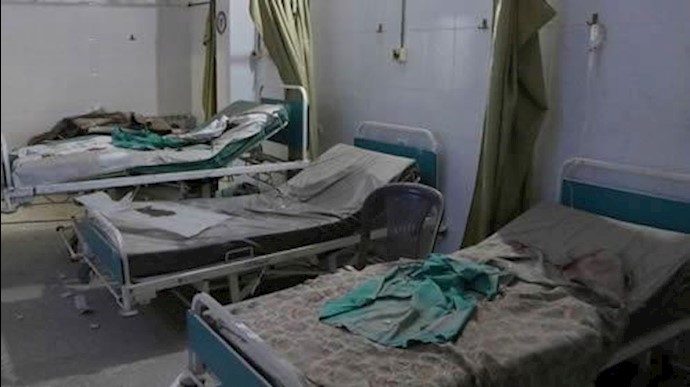 بیمارستان مورد اصابت قرار گرفته