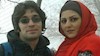 گلرخ ایرایی (ابراهیمی) به همراه همسرش آرش صادقی 