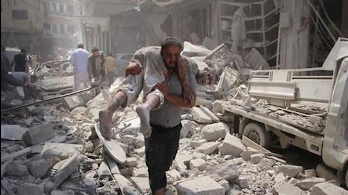 بمباران حلب توسط هواپیماهای روسی و رژیم اسد
