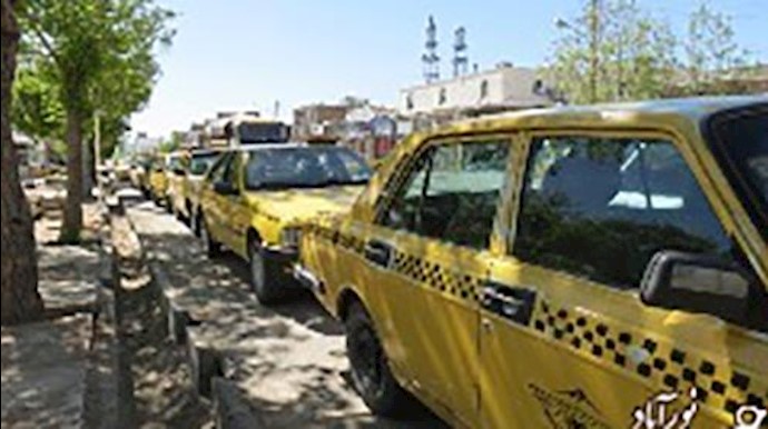 اعتصاب تاکسی رانان درون شهری نورآباد ممسنی