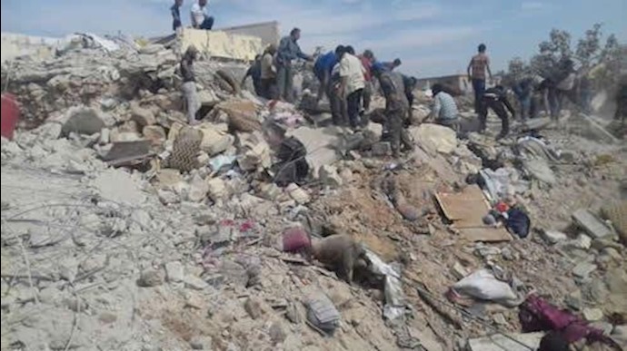 آثار بمبارانها در حلب