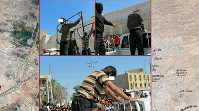 شلاق زدن دو جوان در ملأعام در برازجان