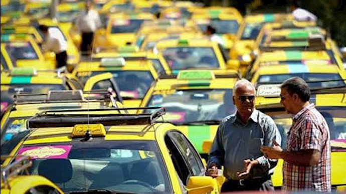 تجمع رانندگان تاکسی فرودگاههای تهران