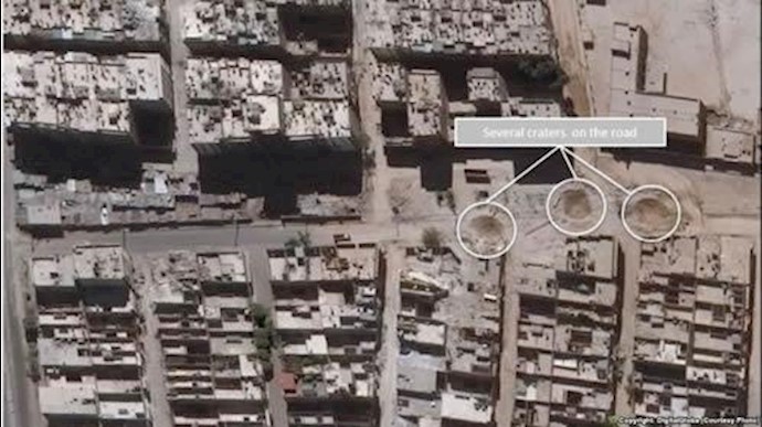 تصویر ماهواره‌ای از ویرانه‌های حلب