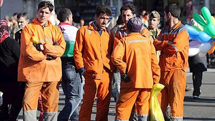 حرکت اعتراضی کارگران شهرداری - آرشیو