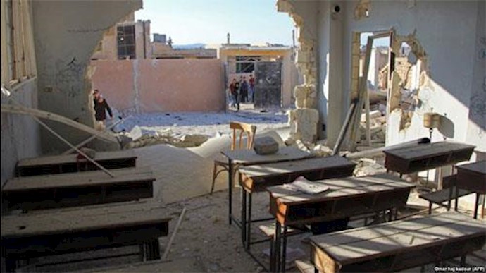 ۲۲ کودک در حمله هوایی به یک مدرسه در سوریه کشته شدند