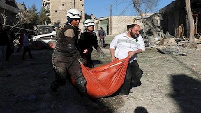 انتقال مجروحین بمبارانهای وحشیانه در حلب