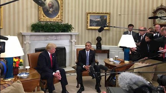 دیدار اوباما با ترامپ در کاخ سفید