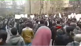 تجمع اعتراضی دانشجویان در دانشگاه تهران در روز 16آذر
