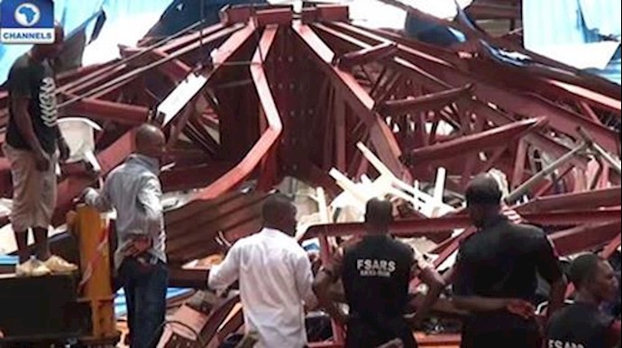 فرو ریختن سقف کلیسا در نیجریه
