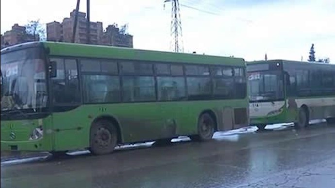شلیک نظامیان اسد به اتوبوس حامل مجروحان سوری