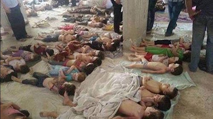 جشن خامنه‌ای و سپاه و نیرو قدسش در تکه‌پاره کردن کودکان حلب