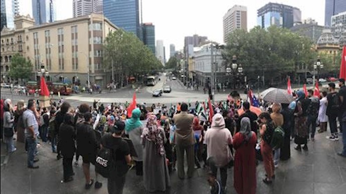 تظاهرات مردم استرالیا در حمایت از مردم حلب