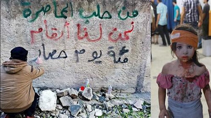 بمباران و قتل عام در حلب توسط هواپیماهای روسی و اسد