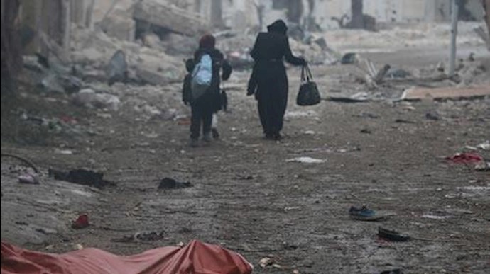 بمباران وحشیانه حلب