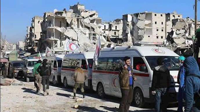 انتقال اولین سری از رزمندگان و ساکنین حلب به ادلب 