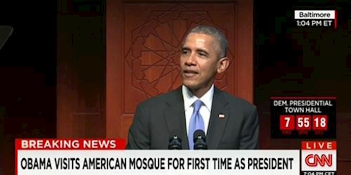 بازدید باراک اوباما از مسجد