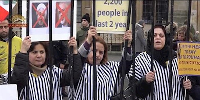 تظاهرات اعتراضی اشرف‌نشانها در مقابل پارلمان انگلستان