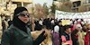 تظاهرات زنان و کودکان شهر داریا در سوریه
