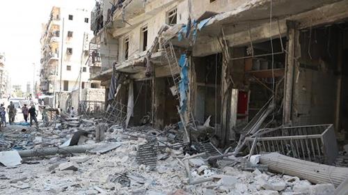 کشته شدن 54غير نظامي در حملات هوايي روسيه و اسد به ديرالزور و حلب