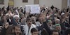 تجمع عوامل باند خامنه ای علیه حضور آخوند  روحانی در یزد 