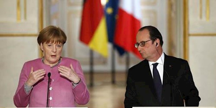 فرانسوا اولاند - آنگلا مرکل