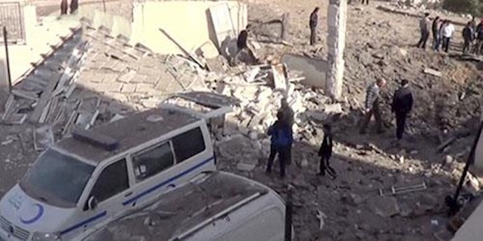 بمباران بیمارستان در حلب