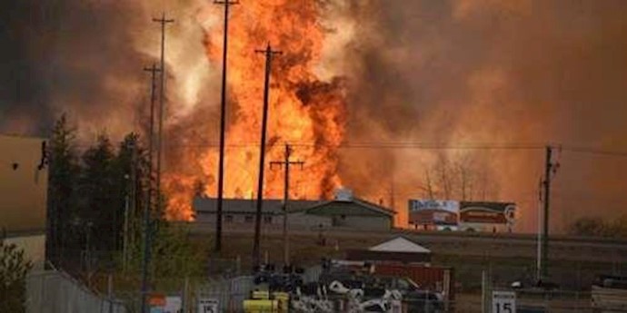 آتش سوزی در کانادا