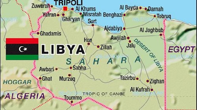 نقشه کشور لیبی