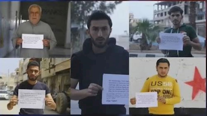 محکومیت شرکت رژیم ایران در اجلاس دوستان سوریه توسط مردم سوریه 