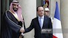 دیدار و مذاکرات فرانسوا اولاند، با جانشین ولیعهد عربستان در کاخ الیزه