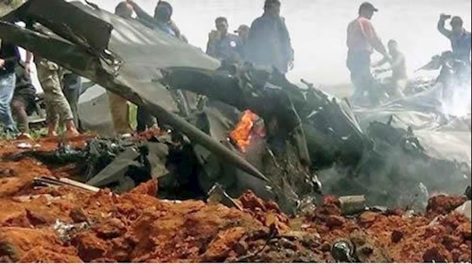 سقوط یک هواپیمای جنگی  اسد - آرشیو