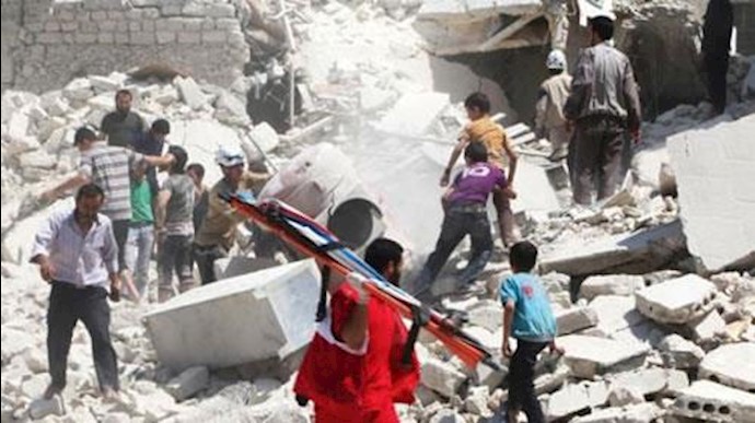 بمباران مردم سوریه 