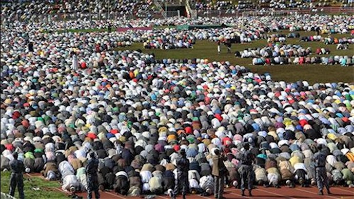 نماز عید فطر در اتیوپی با حضور یک میلیون نفر