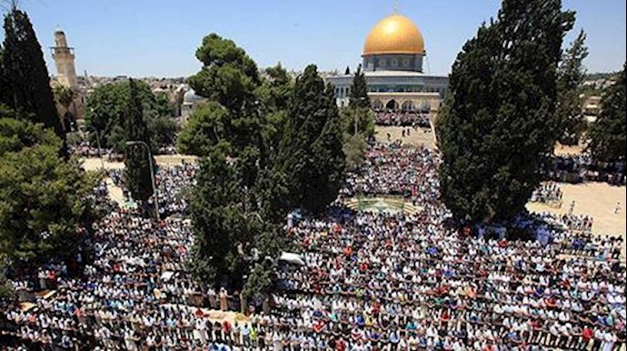 آخرین نماز جمعه ماه مبارک رمضان را در مسجد الاقصی