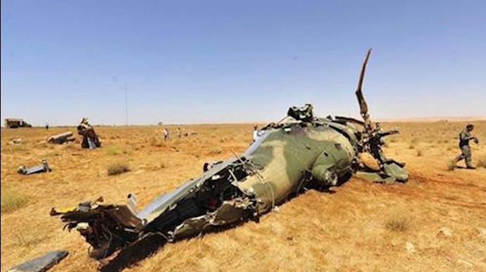سقوط هلی‌کوپتر رژیم اسد و کشته شدن دو خلبان روسی