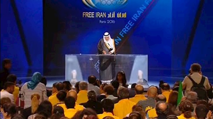 سخنرانی امیر ترکی فیصل  در گردهمایی بزرگ ایرانیان در پاریس