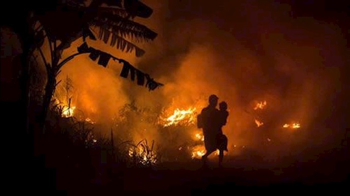 جنگل‌های اروپا هم‌چنان در آتش می‌سوزند