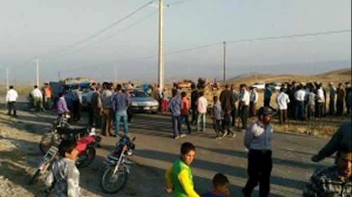 درگیری اهالی روستای زندآباد اهر با مأموران نیروی انتظامی