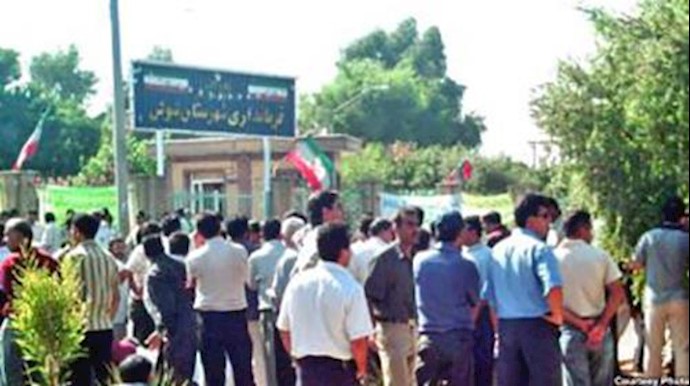 تجمع اعتراضی کارگران مجتمع نیشکر هفت‌تپه