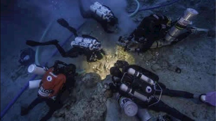کشف اسکلت یک دریانورد را در یک کشتی غرق شده نزدیک سواحل یونان